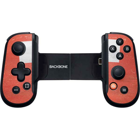 Switzerland Flag Distressed Backbone One for iPhone Game Controller Skin